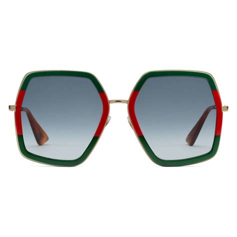 gucci iconic red green red|green and red Gucci sunglasses.